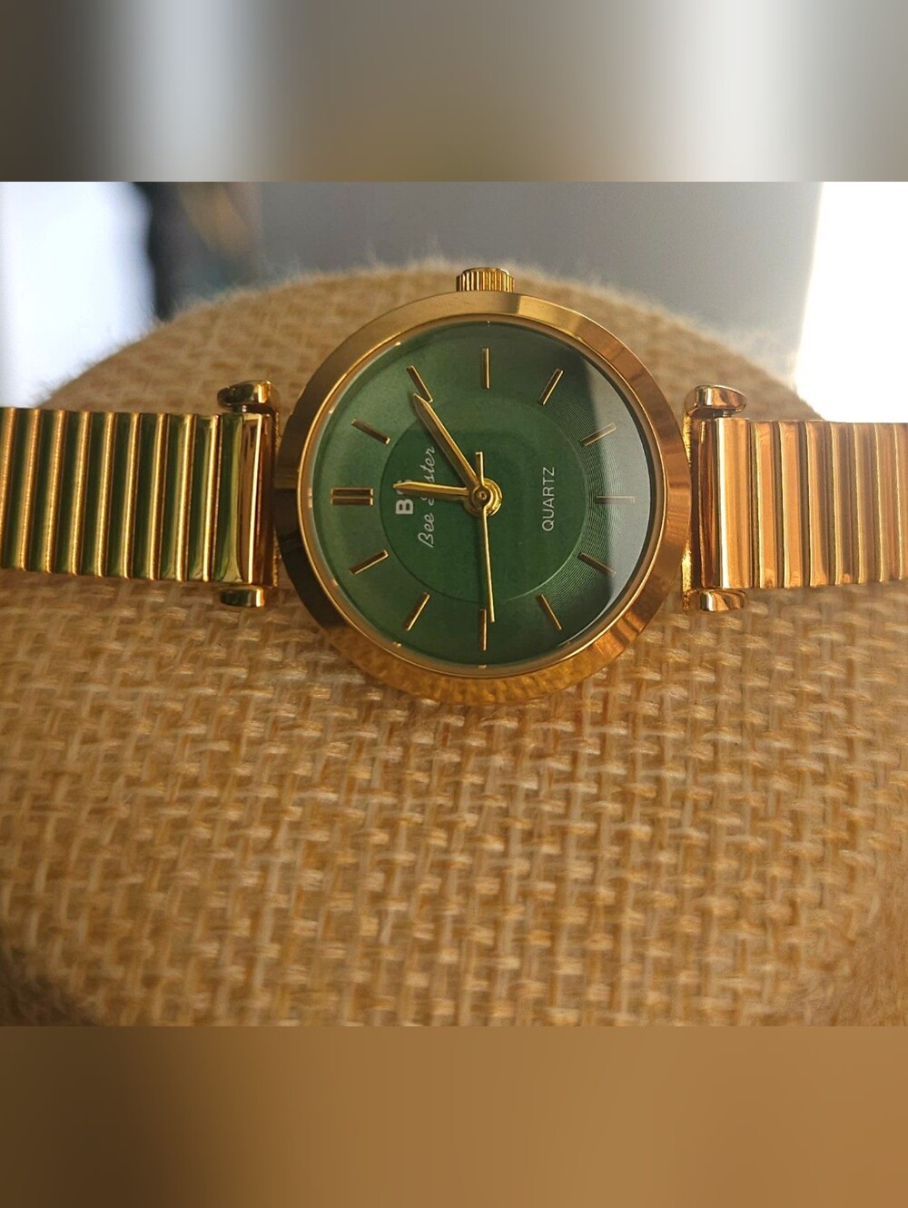BS Bee Sister Green Dial Gold-Tone Women's Watch – Statement Jewelry Timepiece